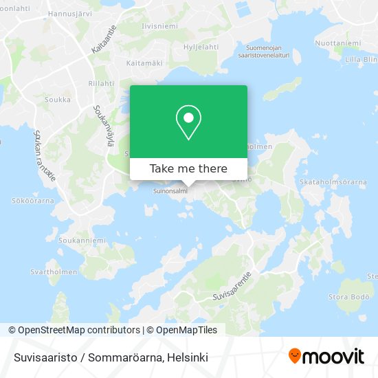 Suvisaaristo / Sommaröarna map