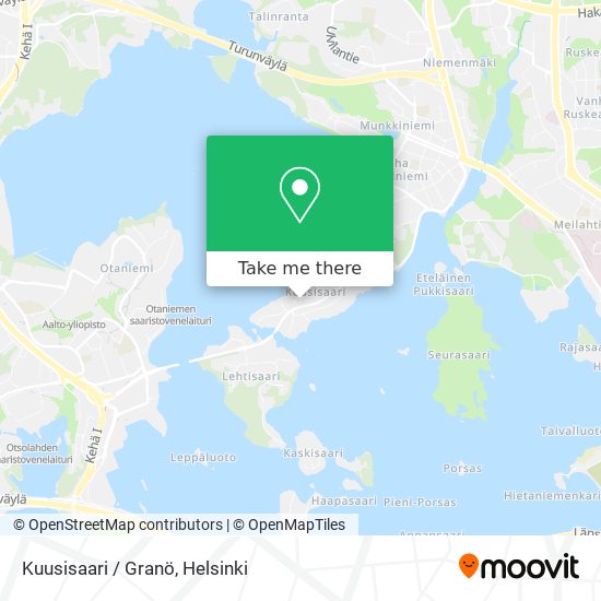 Kuusisaari / Granö map