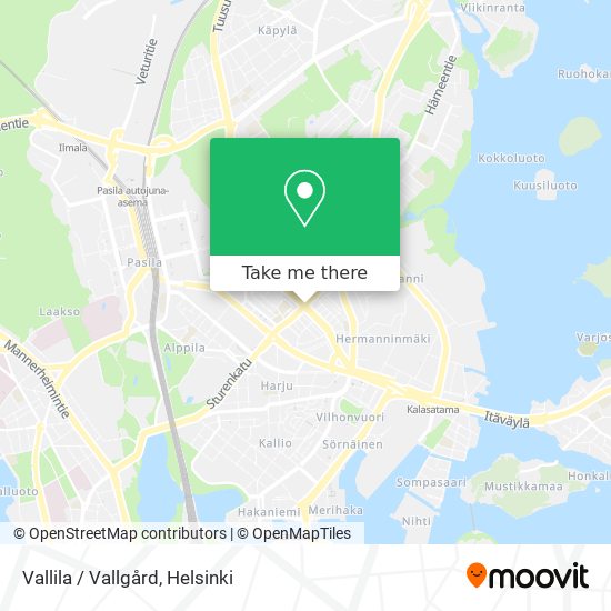 Vallila / Vallgård map