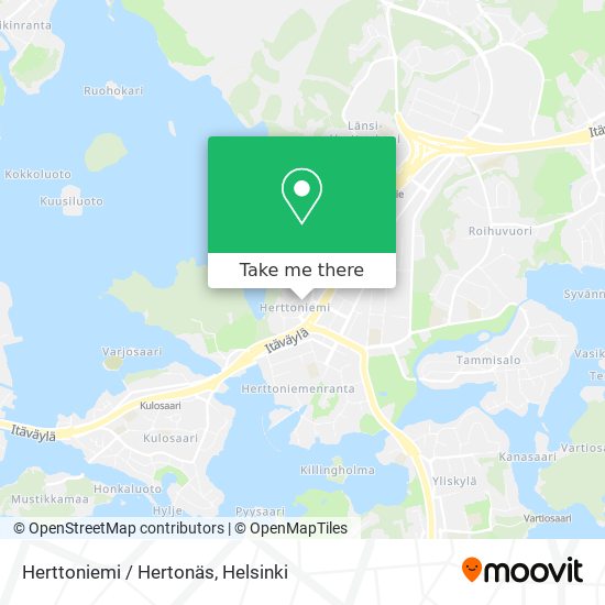 Herttoniemi / Hertonäs map