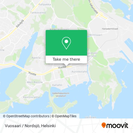 Vuosaari / Nordsjö map