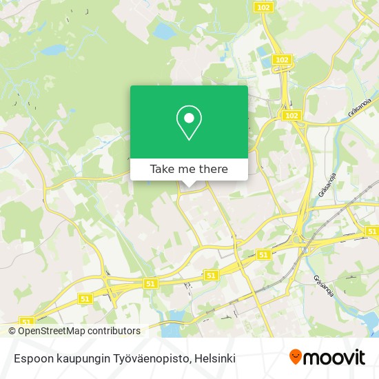 Espoon kaupungin Työväenopisto map