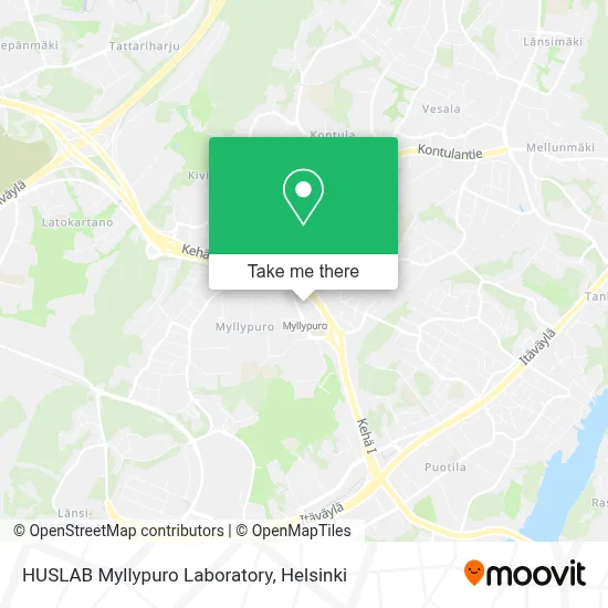 HUSLAB Myllypuro Laboratory map