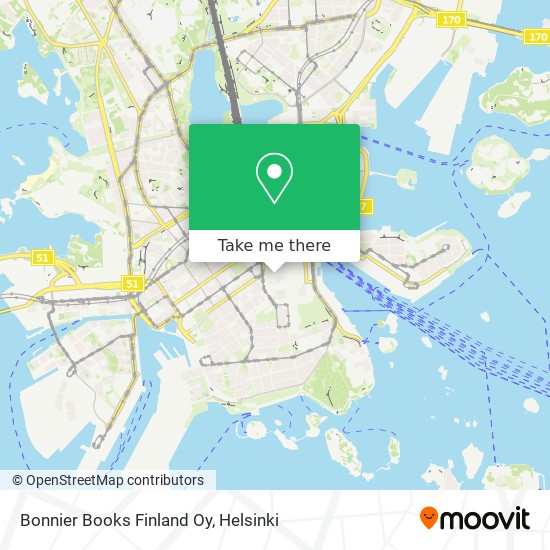 Bonnier Books Finland Oy map