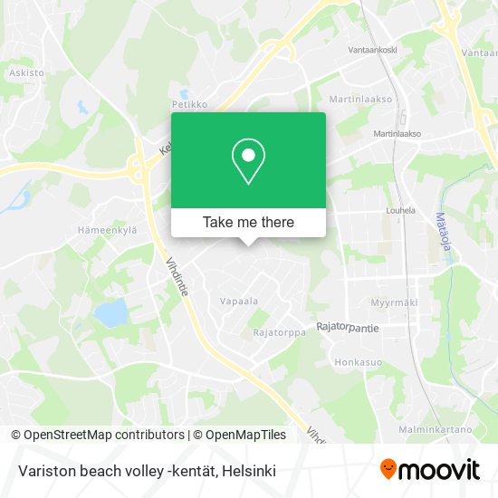 Variston beach volley -kentät map