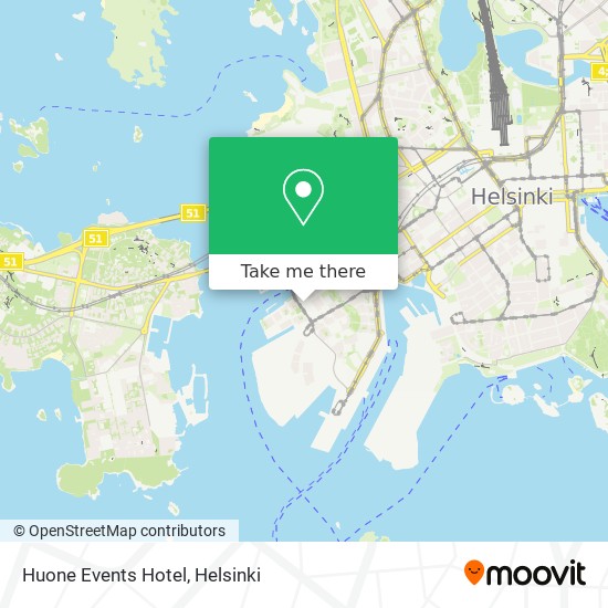 Huone Events Hotel map