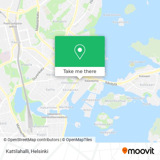 How to get to Kattilahalli in Helsinki by Bus, Metro or Train?