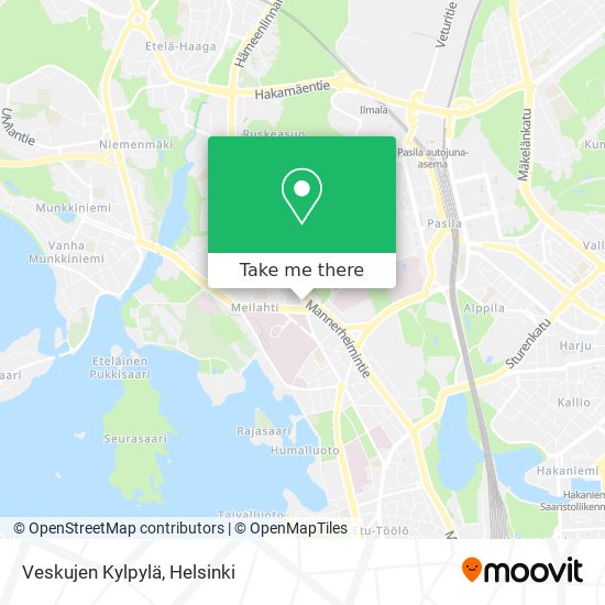 Veskujen Kylpylä map