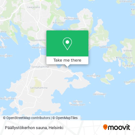 Päällystökerhon sauna map