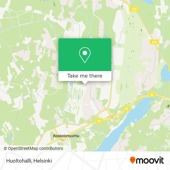 Huoltohalli map