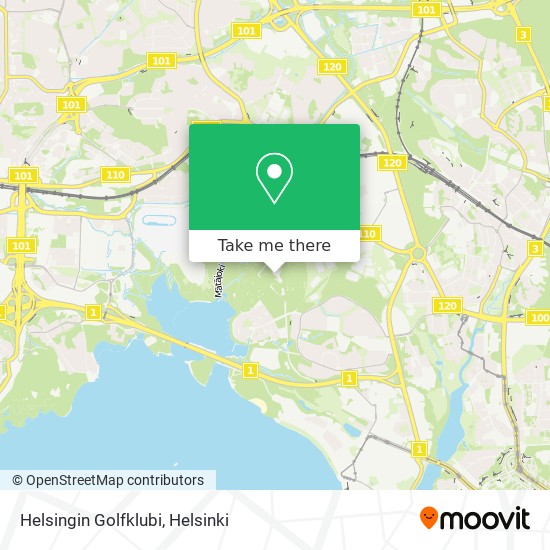 Helsingin Golfklubi map