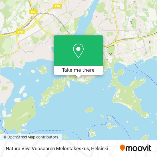 Natura Viva Vuosaaren Melontakeskus map