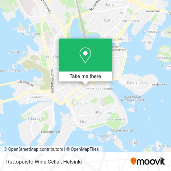 Ruttopuisto Wine Cellar map