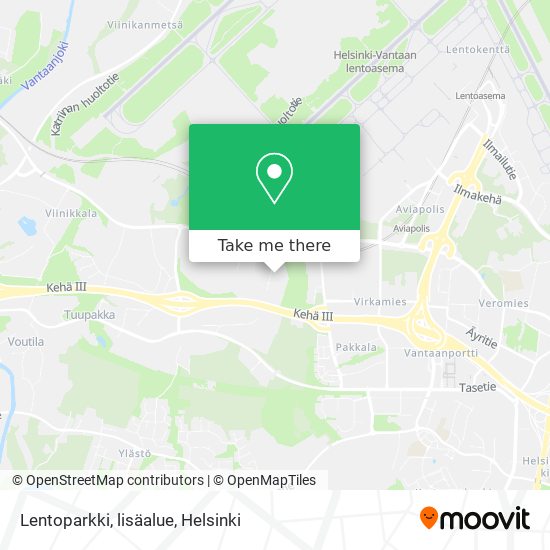 Lentoparkki, lisäalue map