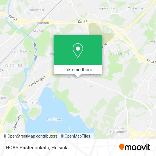 HOAS Pasteurinkatu map
