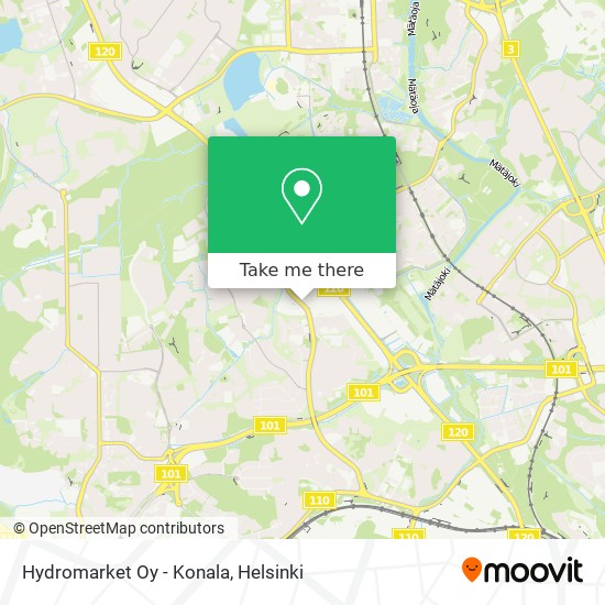 Hydromarket Oy - Konala map
