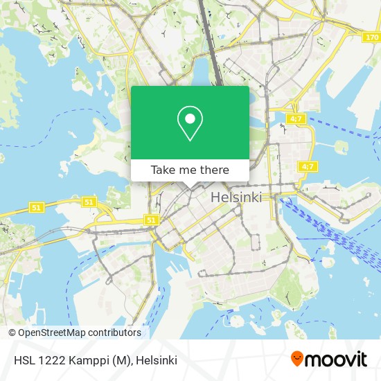 HSL 1222 Kamppi (M) map