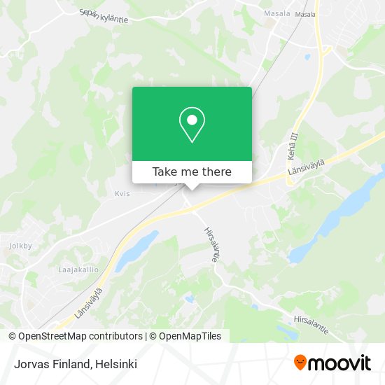 Jorvas Finland map