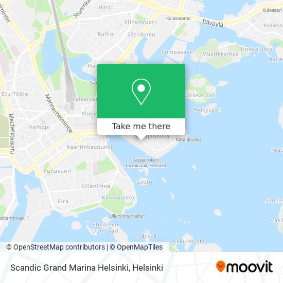 Scandic Grand Marina Helsinki map