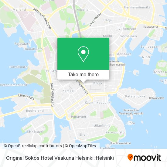 Original Sokos Hotel Vaakuna Helsinki map