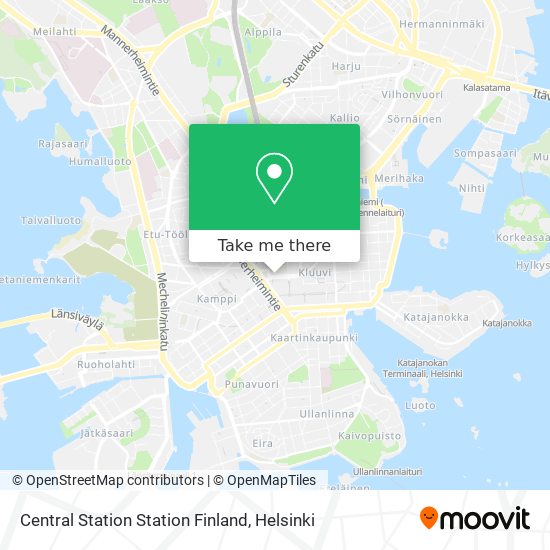 Central Station Station Finland map