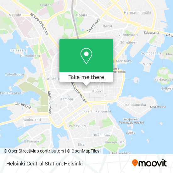 Helsinki Central Station map