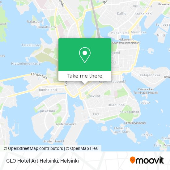GLO Hotel Art Helsinki map