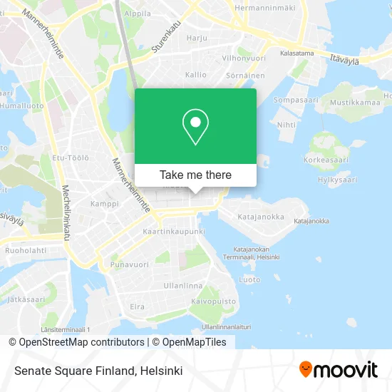Senate Square Finland map
