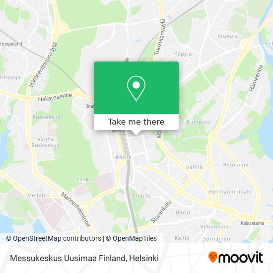 Messukeskus Uusimaa Finland map