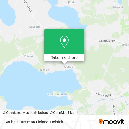 Rauhala Uusimaa Finland map