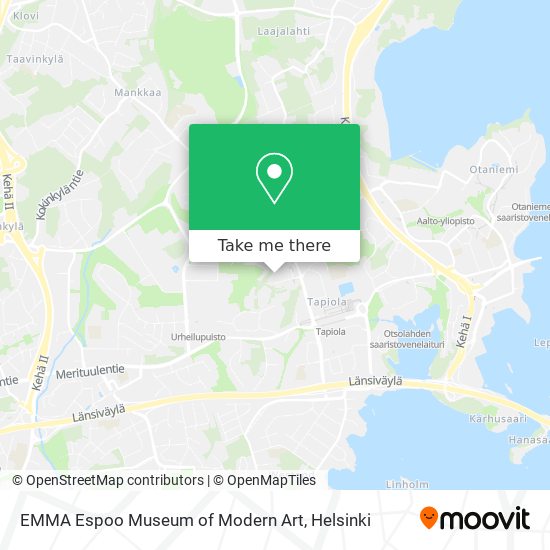 EMMA Espoo Museum of Modern Art map