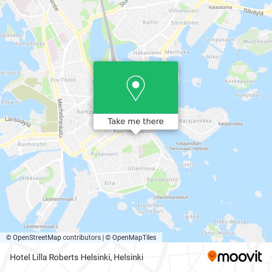Hotel Lilla Roberts Helsinki map
