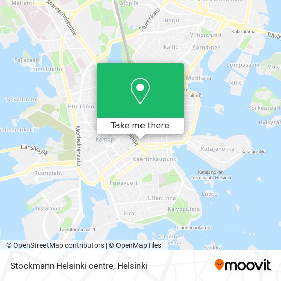 Stockmann Helsinki centre map