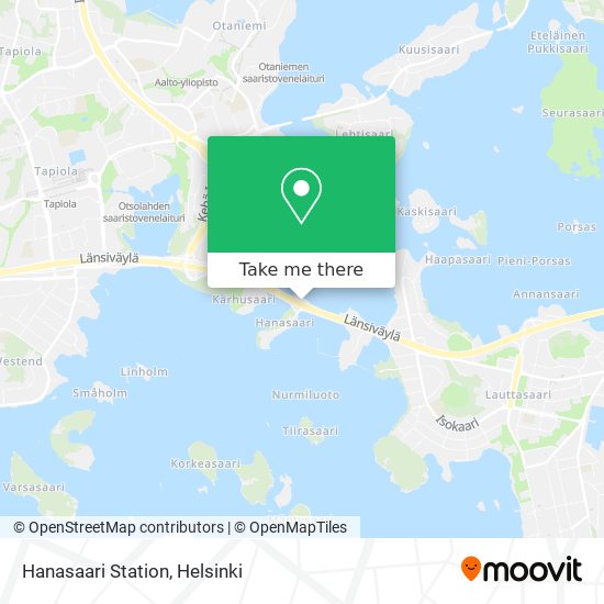 Hanasaari Station map