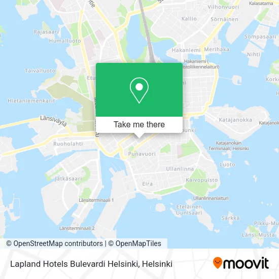 Lapland Hotels Bulevardi Helsinki map