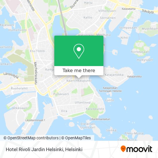 Hotel Rivoli Jardin Helsinki map