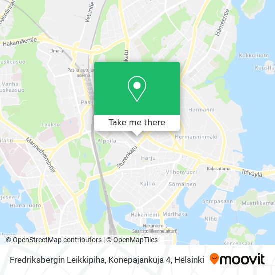 Fredriksbergin Leikkipiha, Konepajankuja 4 map