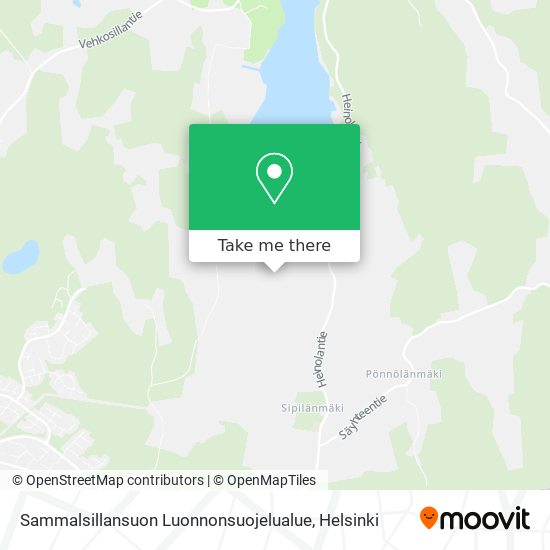 Sammalsillansuon Luonnonsuojelualue map