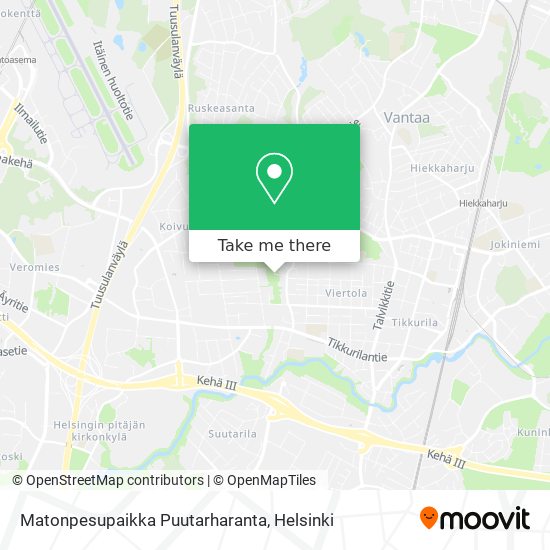Matonpesupaikka Puutarharanta map