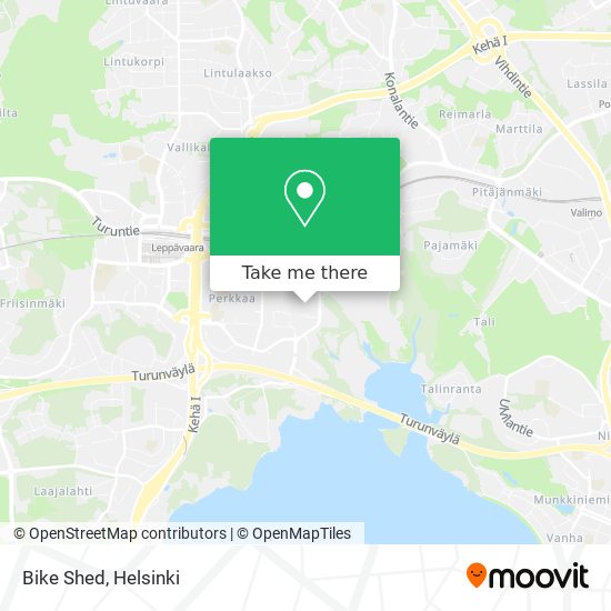 Bike Shed map