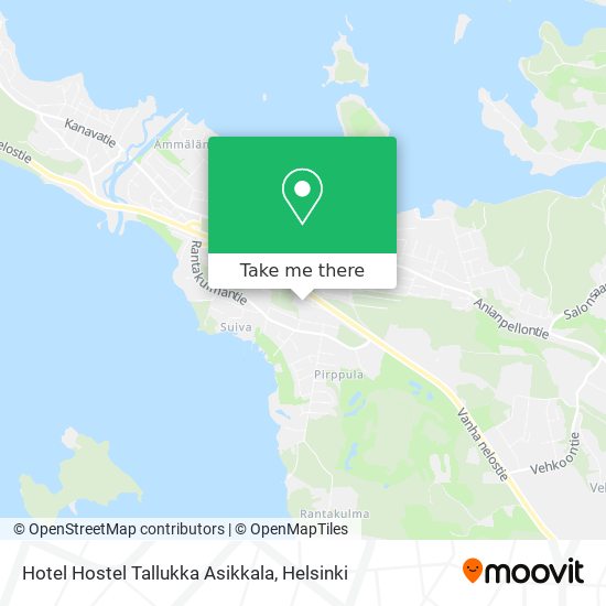 Hotel Hostel Tallukka Asikkala map