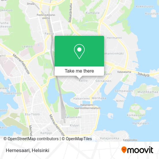 Hernesaari map