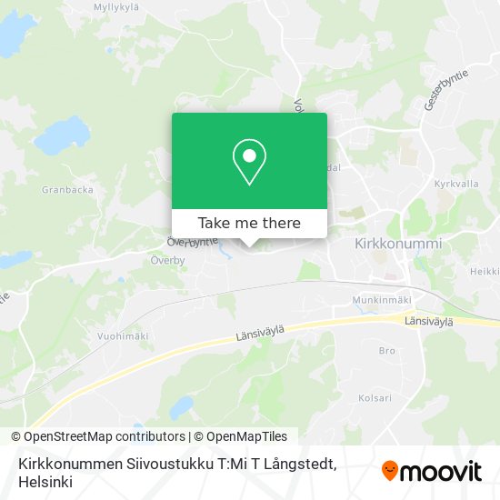 Kirkkonummen Siivoustukku T:Mi T Långstedt map