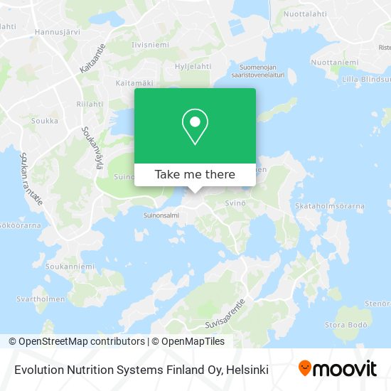 Evolution Nutrition Systems Finland Oy map