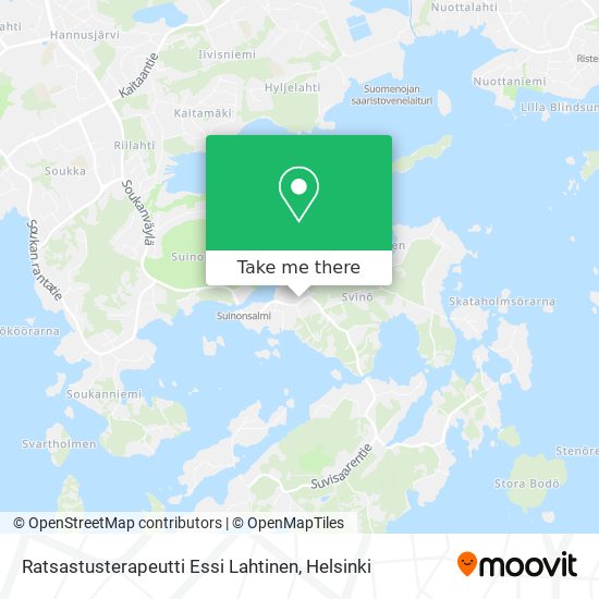 Ratsastusterapeutti Essi Lahtinen map