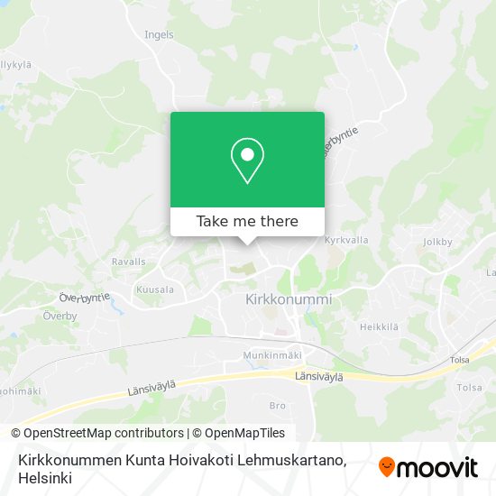 Kirkkonummen Kunta Hoivakoti Lehmuskartano map