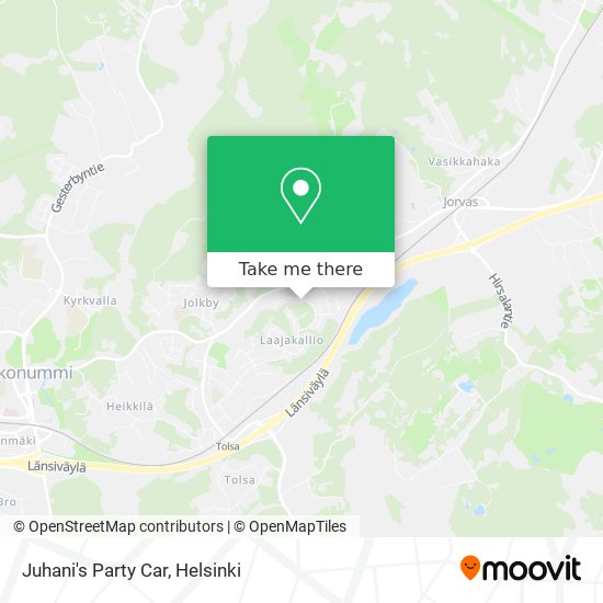 Juhani's Party Car map