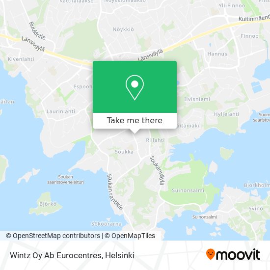 Wintz Oy Ab Eurocentres map