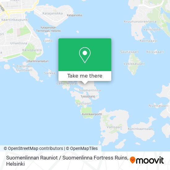 Suomenlinnan Rauniot / Suomenlinna Fortress Ruins map