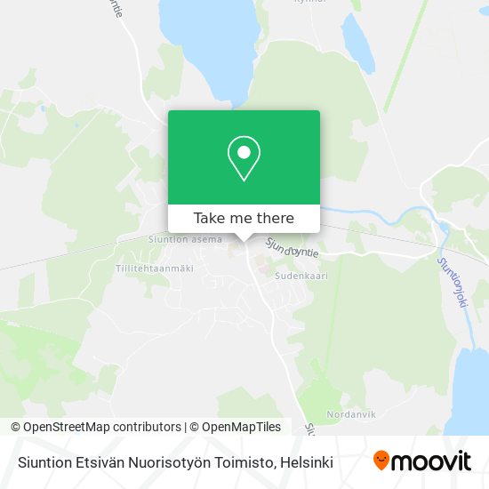 Siuntion Etsivän Nuorisotyön Toimisto map